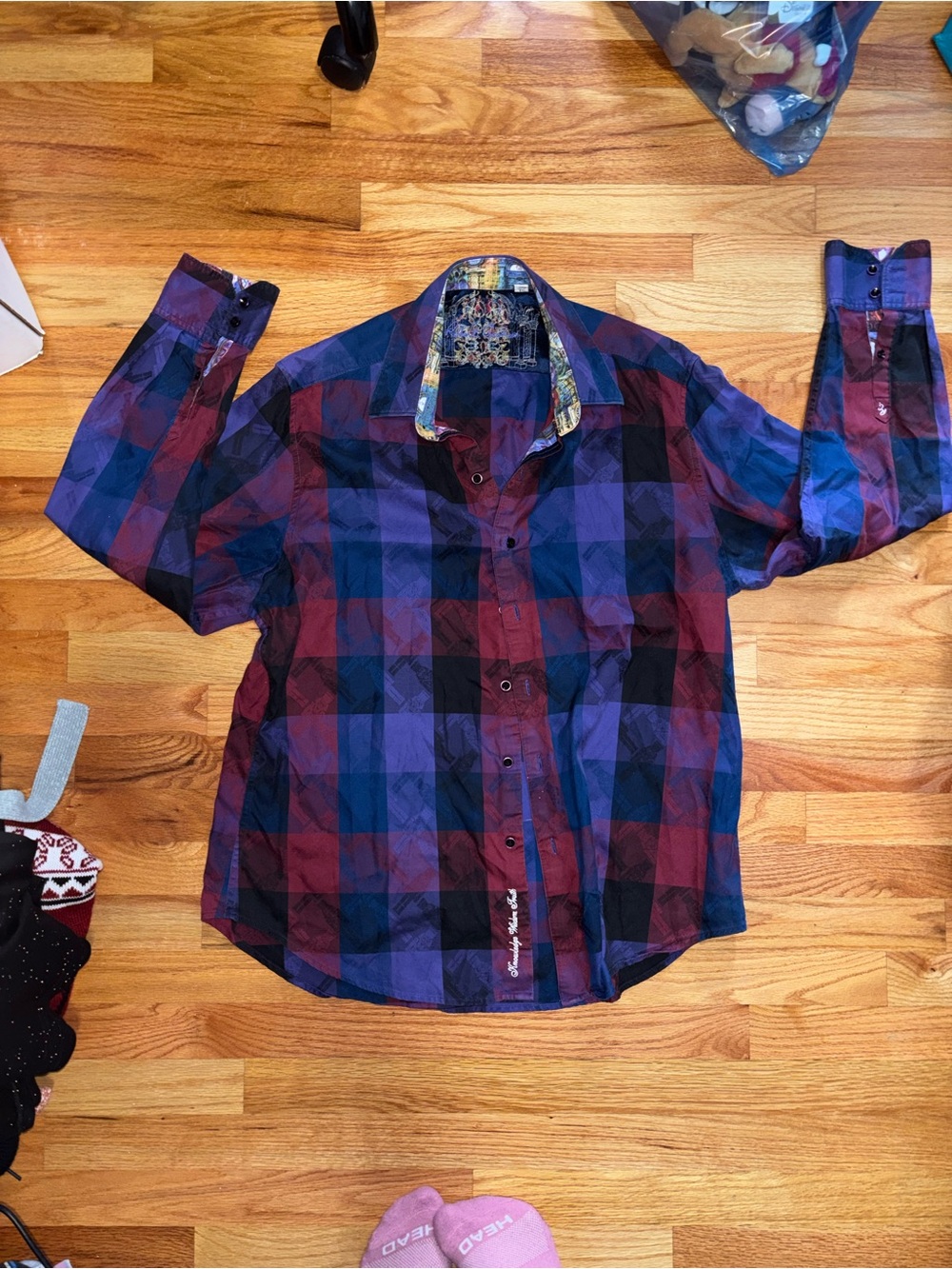 Robert Graham Limited Edition Nut Cracker Christmas Button Up Polo Shirt
